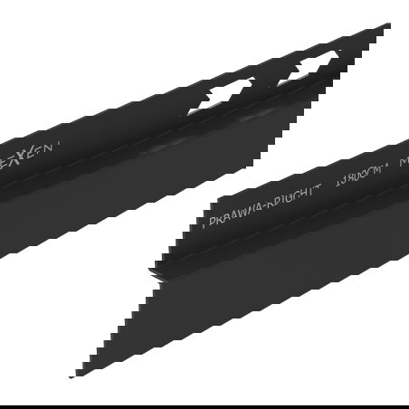 Mexen Line-B moulure de pente murale 180 cm droite, noire - 187002180R