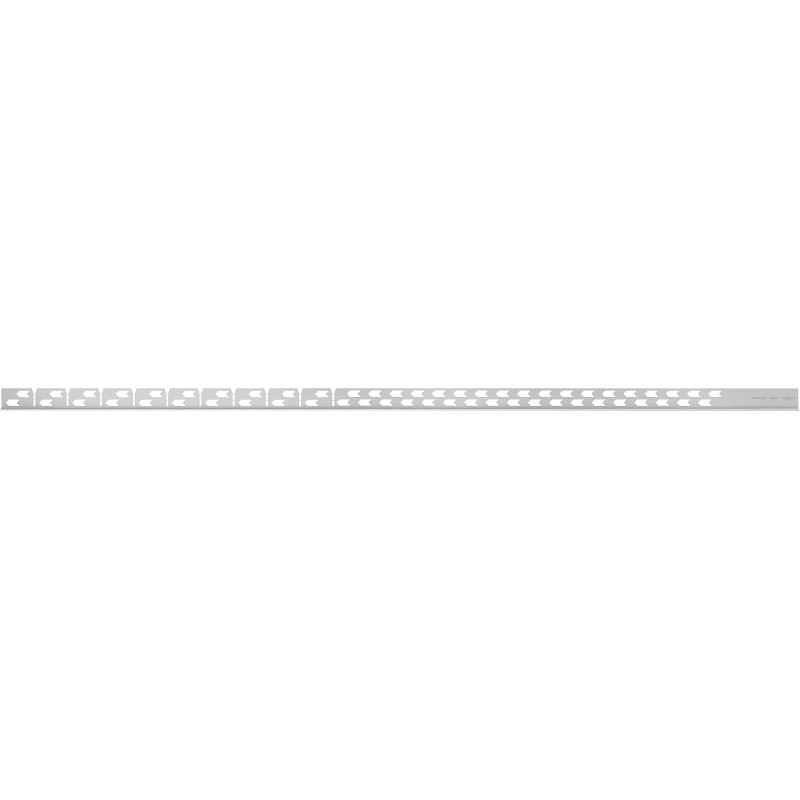 Mexen Line-B plinthe de pente de sol 120 cm gauche, inox - 181001120L