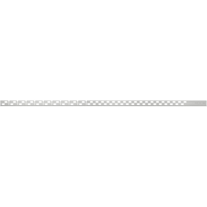 Mexen Line-B plinthe de sol à gauche 120 cm, inox - 181001120L