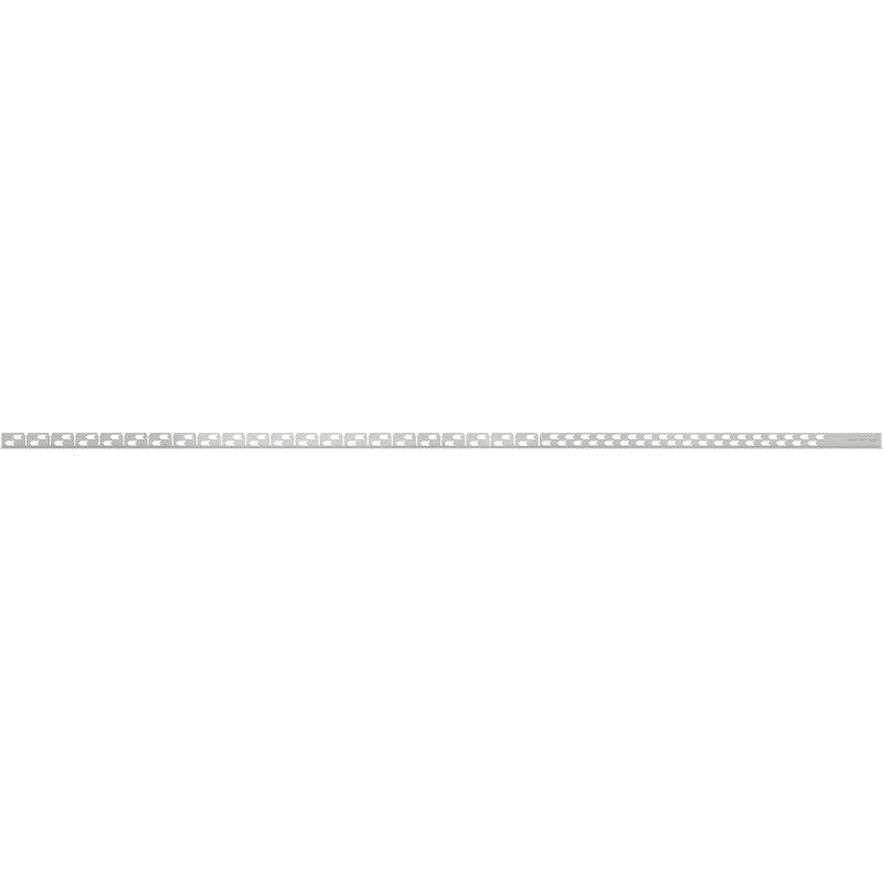 Mexen Line-B plinthe de pente au sol 180 cm gauche, inox - 181001180L