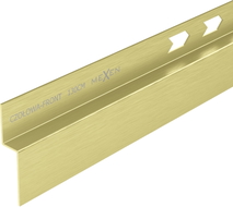 Mexen Line-B listwa brodzikowa czołowa 130 cm, złota szczotkowana - 185503130U