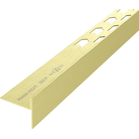 Mexen Line-B moulure de seuil de sol 180 cm droite, or brossé - 185501180R