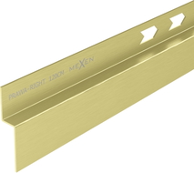 Mexen Line-B plinthe murale inclinée 120 cm droite, or brossé - 185502120R
