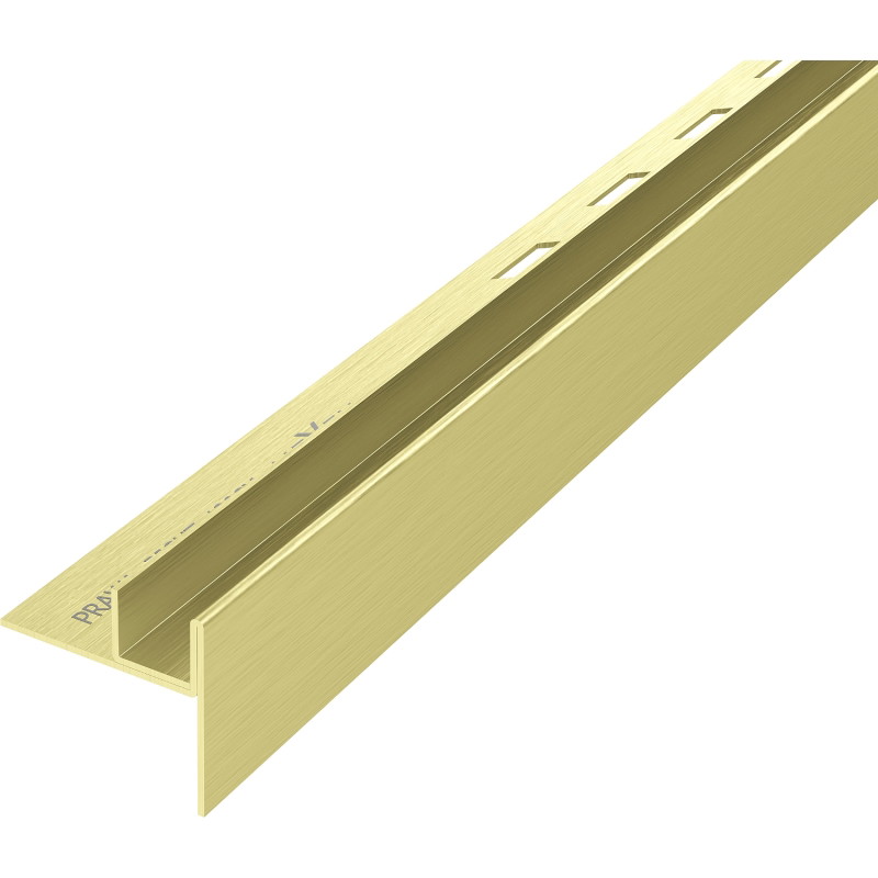 Mexen Line-B bande inclinée pour verre 120 cm droite, brosse dorée - 185504120R
