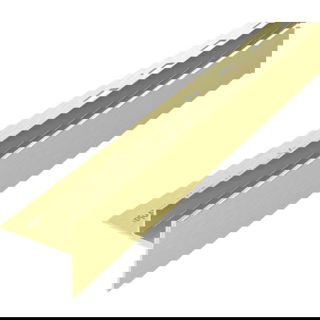 Mexen Line-B profil en pente pour verre 120 cm droit, or brossé - 185504120R