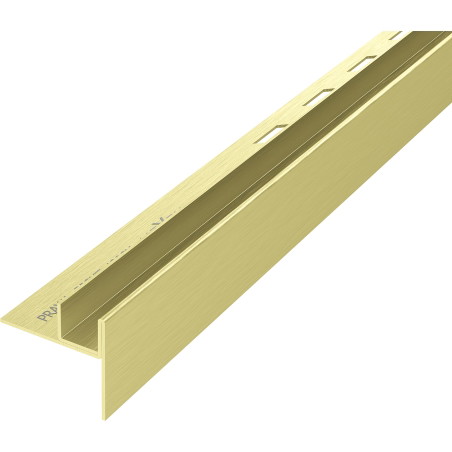 Mexen Line-B profil d'inclinaison pour verre 180 cm droit, brosse dorée - 185504180R