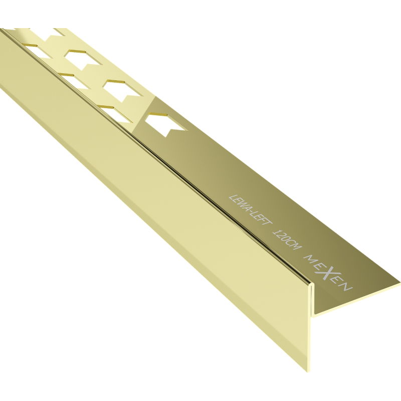 Mexen Line-B plinthe de sol en pente 120 cm gauche, or - 185001120L