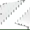 Mexen Velar L Duo paravent de baignoire coulissant à 2 vantaux 140 x 150 cm, transparent, gris canon brossé - 896-140-003-02-66
