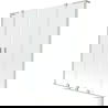 Paroi de baignoire coulissante 2 volets Mexen Velar L Duo 140 x 150 cm, transparent, nickel brossé - 896-140-003-02-97
