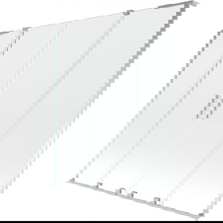 Paroi de baignoire Mexen Velar L Duo 2 volets coulissants 170 x 150 cm, transparent, chrome - 896-170-003-02-01