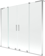 Mexen Velar L Duo paroi de baignoire à 2 panneaux coulissants 170 x 150 cm, transparent, chrome - 896-170-003-02-01