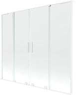 Mexen Velar L Duo paroi de baignoire à deux volets coulissants 170 x 150 cm, transparent, blanc - 896-170-003-02-20