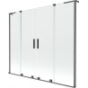 Mexen Velar L Paroi de baignoire Duo 2 battants coulissants 170 x 150 cm, transparent, gun metal - 896-170-003-02-95