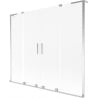 Mexen Velar L Duo paravent de baignoire coulissant à 2 panneaux 200 x 150 cm, givre, chrome - 896-200-003-32-01
