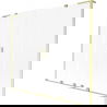Paroi de baignoire coulissante 2 volets Mexen Velar L Duo, 200 x 150 cm, givrée, doré brossé - 896-200-003-32-55