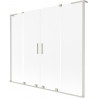 Mexen Velar L Duo pare-baignoire à 2 volets coulissants 200 x 150 cm, givre, nickel brossé - 896-200-003-32-97