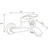 Mexen Fabia DF62 kit de bain, chrome - 746503DF62-00