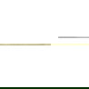 Mexen Line-B bande de pente pour verre 180 cm gauche, brosse dorée - 185504180L