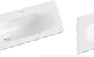 Mexen Vela lavabo encastré dans le plan 46 x 46,5 cm, blanc brillant - 25234500