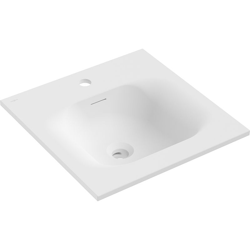 Mexen Vela lavabo encastré dans le plan 46 x 46,5 cm, blanc mat - 25234501