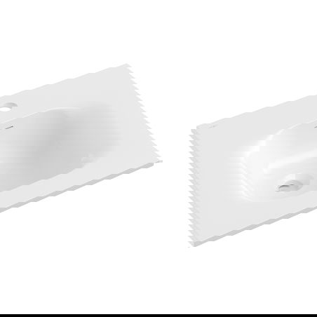 Mexen Vela lavabo encastré 51 x 46,5 cm, blanc brillant - 25235000