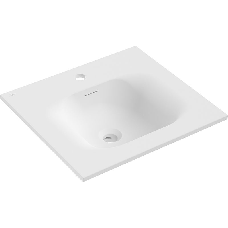 Mexen Vela lavabo encastré dans le plan 51 x 46,5 cm, blanc mat - 25235001