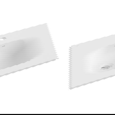 Mexen Vela lavabo encastré dans le plan 51 x 46,5 cm, blanc mat - 25235001
