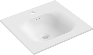 Mexen Vela lavabo encastré dans le plan 51 x 46,5 cm, blanc mat - 25235001