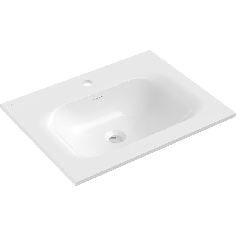 Mexen Vela lavabo encastré 61 x 46,5 cm, blanc brillant - 25236000