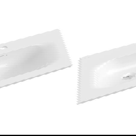 Mexen Vela lavabo encastré dans le plan 61 x 46,5 cm, blanc brillant - 25236000