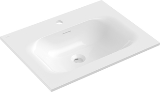 Mexen Vela lavabo encastré dans le plan 61 x 46,5 cm, blanc brillant - 25236000