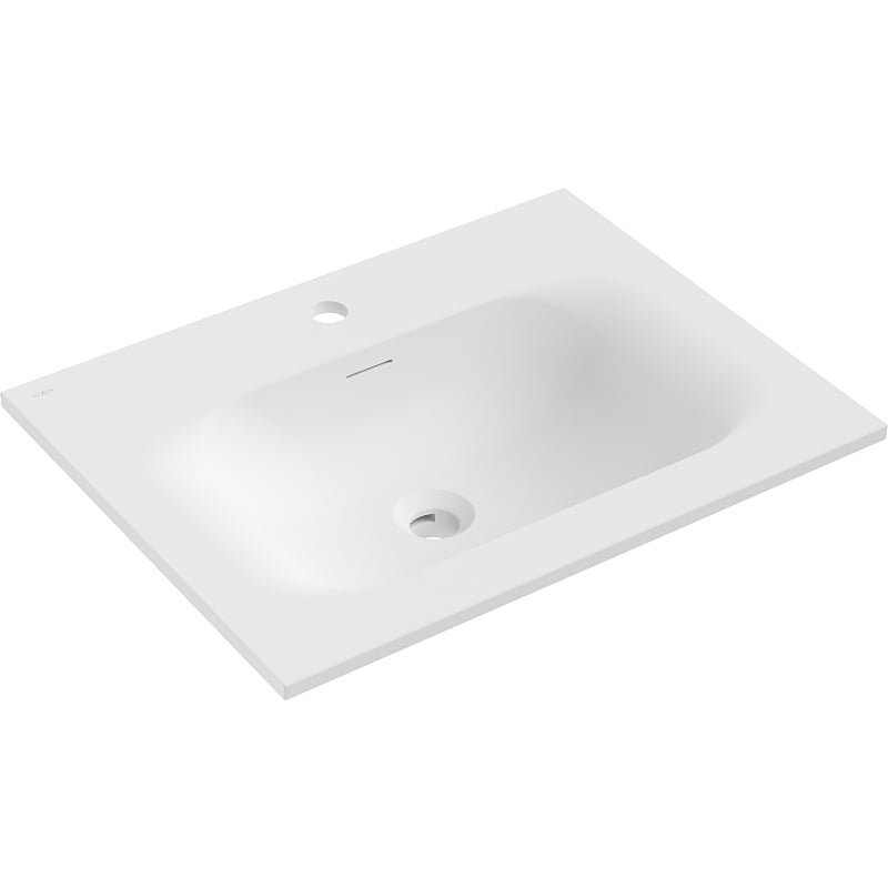 Mexen Vela lavabo encastré dans le plan 61 x 46,5 cm, blanc mat - 25236001