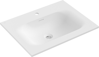 Mexen Vela lavabo encastré dans le plan de travail 61 x 46,5 cm, blanc mat - 25236001