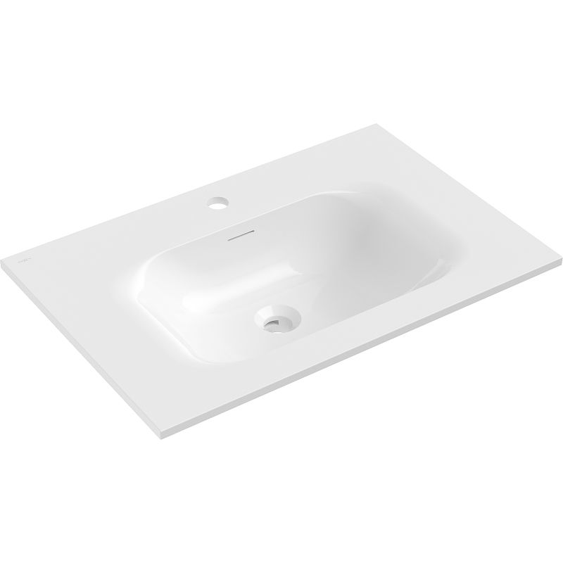 Mexen Vela lavabo encastré 71 x 46,5 cm, blanc brillant - 25237000