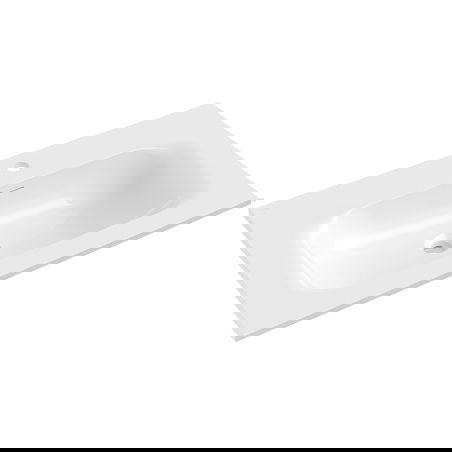 Mexen Vela lavabo encastré dans le plan de travail 81 x 46,5 cm, blanc brillant - 25238000