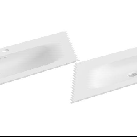 Mexen Vela lavabo encastré 81 x 46,5 cm, blanc mat - 25238001