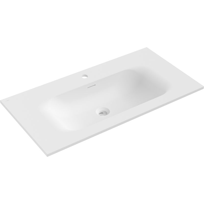 Mexen Vela lavabo encastré 91 x 46,5 cm, blanc mat - 25239001