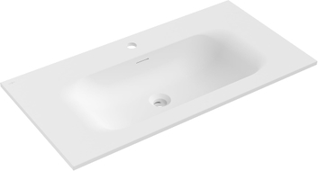Mexen Vela lavabo encastré dans le plan de travail 91 x 46,5 cm, blanc mat - 25239001