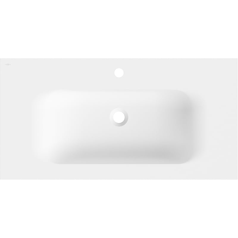 Mexen Vela lavabo encastré dans le plan de travail 91 x 46,5 cm, blanc mat - 25239001