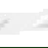 Mexen Vela lavabo encastré à gauche 101 x 46,5 cm, blanc brillant - 25231000L