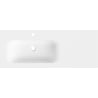 Mexen Vela lavabo encastré à gauche 121 x 46,5 cm, blanc mat - 25231201L