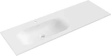 Mexen Vela lavabo encastré gauche 141 x 46,5 cm, blanc mat - 25231401L