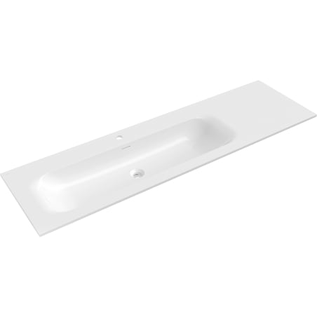 Mexen Vela lavabo encastré gauche 161 x 46,5 cm, blanc brillant - 25231600L