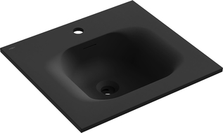 Mexen Vela lavabo encastré dans le plan 51 x 46,5 cm, noir mat - 25235071