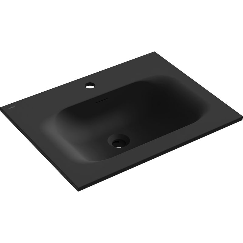 Mexen Vela lavabo encastré 61 x 46,5 cm, noir mat - 25236071