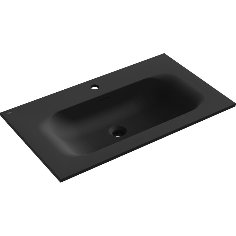 Mexen Vela lavabo encastré dans le plan 81 x 46,5 cm, noir mat - 25238071