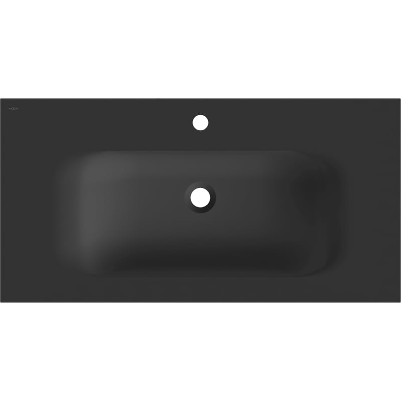 Mexen Vela lavabo encastré 91 x 46,5 cm, noir mat - 25239071