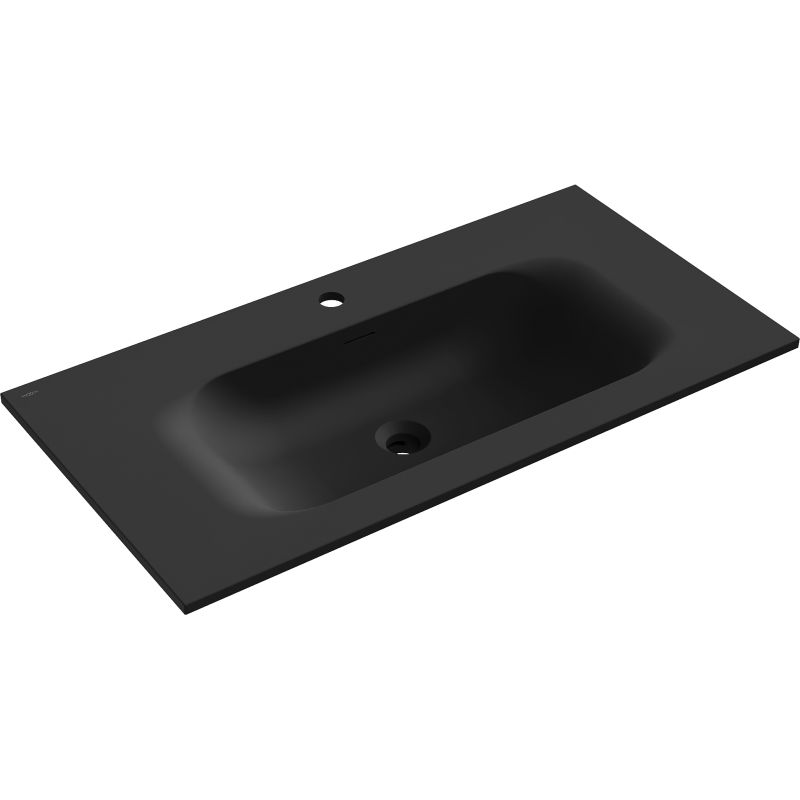 Mexen Vela lavabo encastré 91 x 46,5 cm, noir mat - 25239071