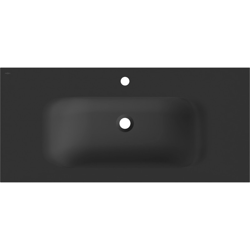 Mexen Vela lavabo encastré dans le plan de travail 101 x 46,5 cm, noir mat - 25231071
