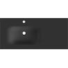 Mexen Vela lavabo encastré à gauche 101 x 46,5 cm, noir mat - 25231071L
